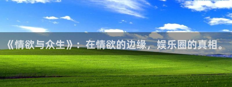 今年会：《情欲与众生》：在情欲的边缘，娱乐圈的真相。